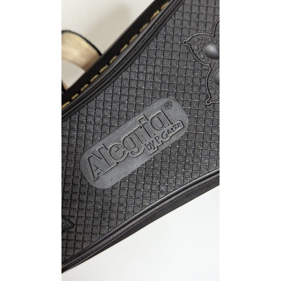 Alegria Lula Leather Adjustable Backstrap Sandals Glam Bam 37 US 7 Wide Width - Picture 11 of 16